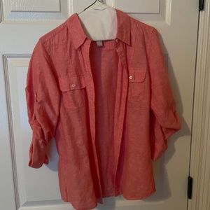 Banana Republic linen blend shirt